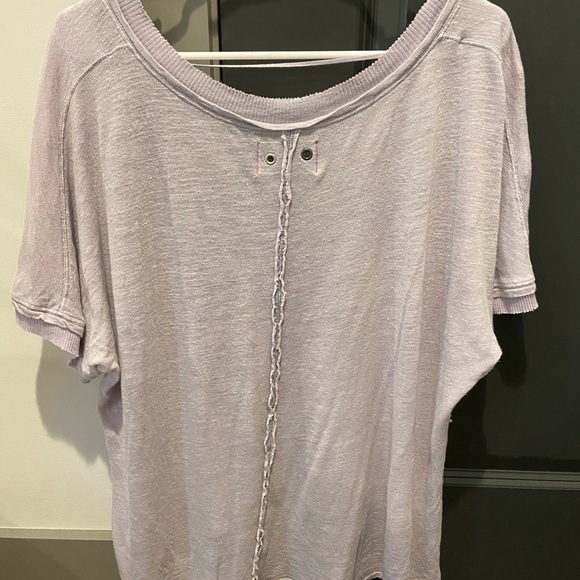 We the free lavender short sleeve - Picture 2 of 2